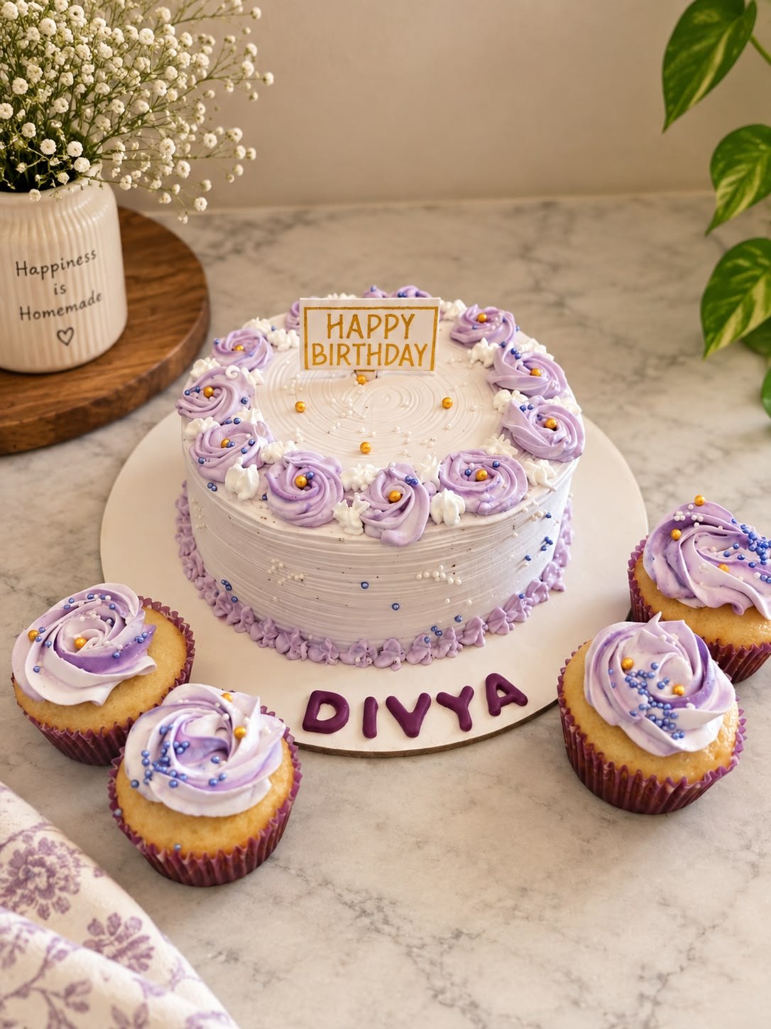 Lavender Cake & Cupcakes