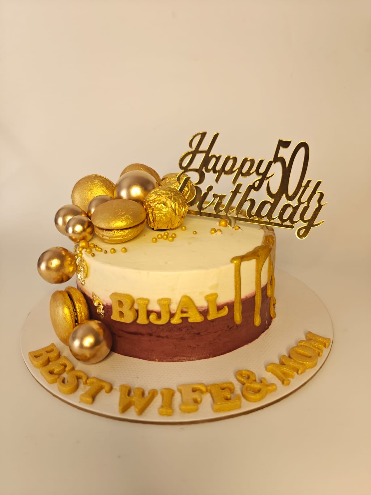 Gold Celebration Cake